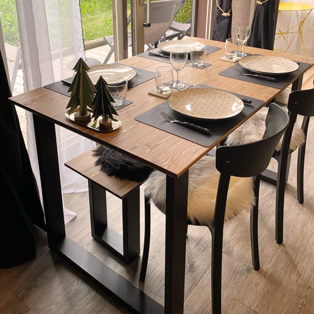 Banco Inga de canto Biselado