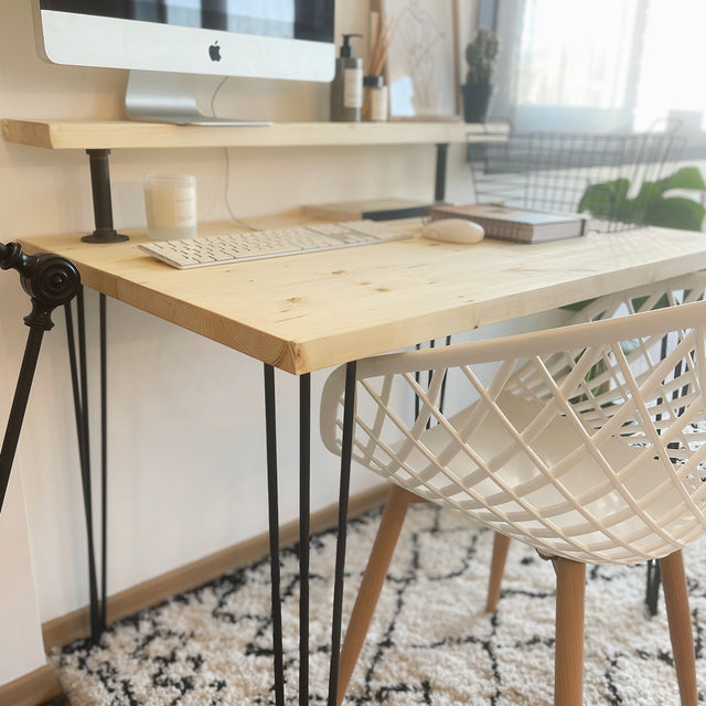 Escritorio Oniro de canto Recto con estante