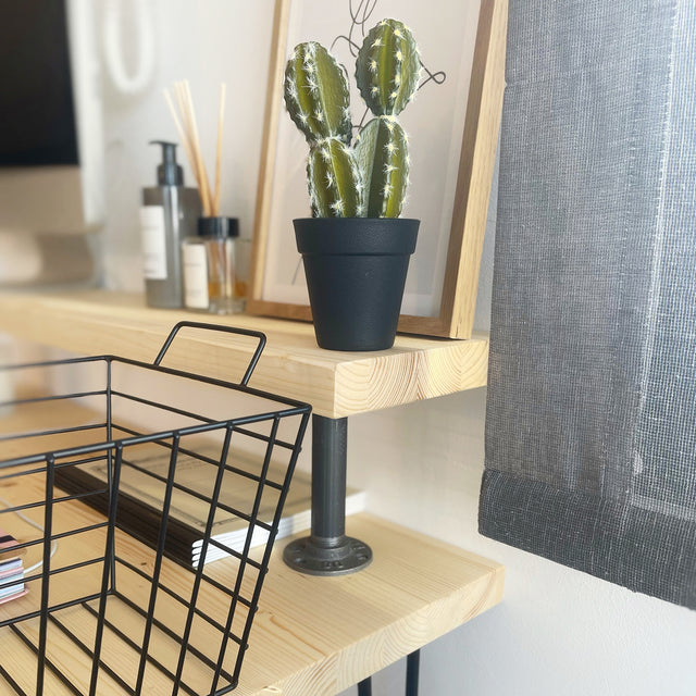 Escritorio Oniro de canto Recto con estante