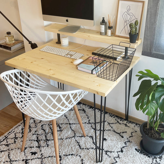 Escritorio Oniro de canto Recto con estante