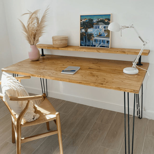 Escritorio Oniro de canto Recto con estante