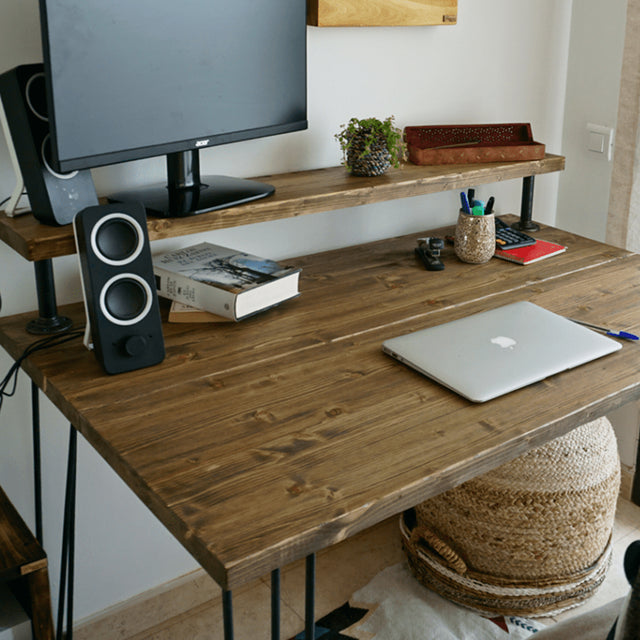 Escritorio Oniro de canto Recto con estante