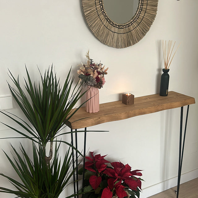 Aimana Hall Console with Irregular edge