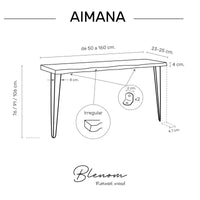 Aimana Hall Console with Irregular edge