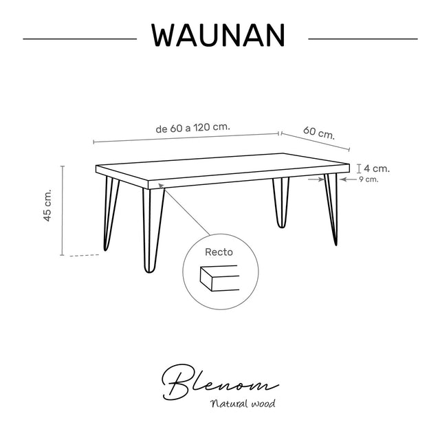 Waunan Straight Edge Table