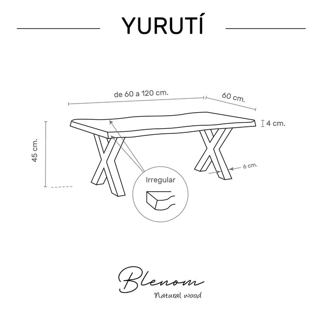 Yurutí unregelmäßiger Liedtisch