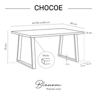 Mesa Chocoe de canto Recto