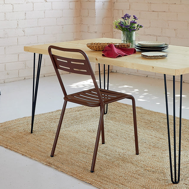 Mesa Tule de canto Recto