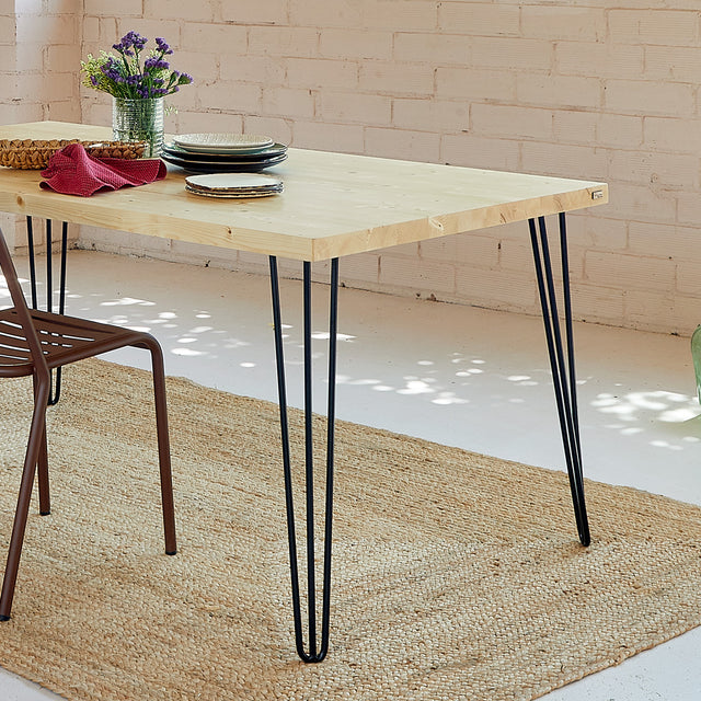 Mesa Tule de canto Recto