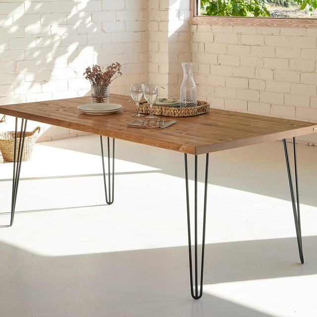 Mesa Tule de canto Recto