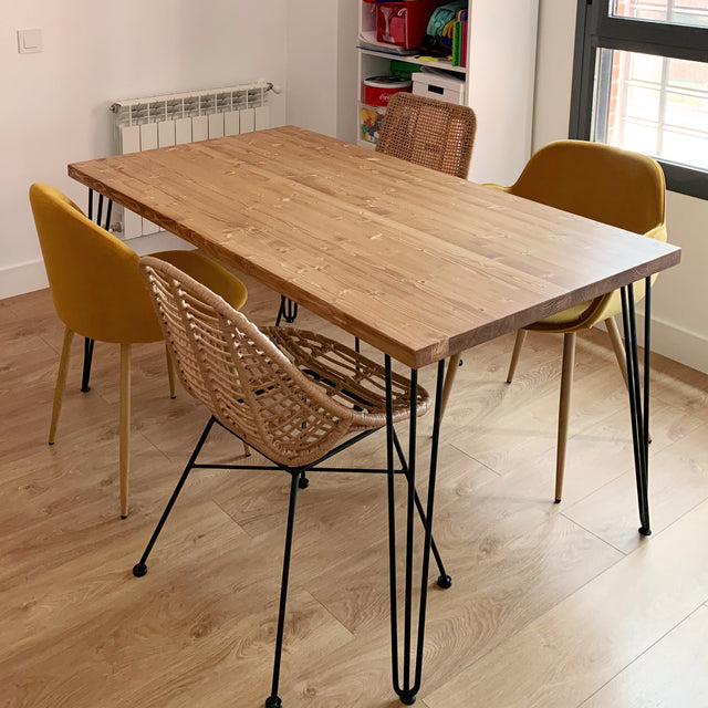 Mesa Tule de canto Recto