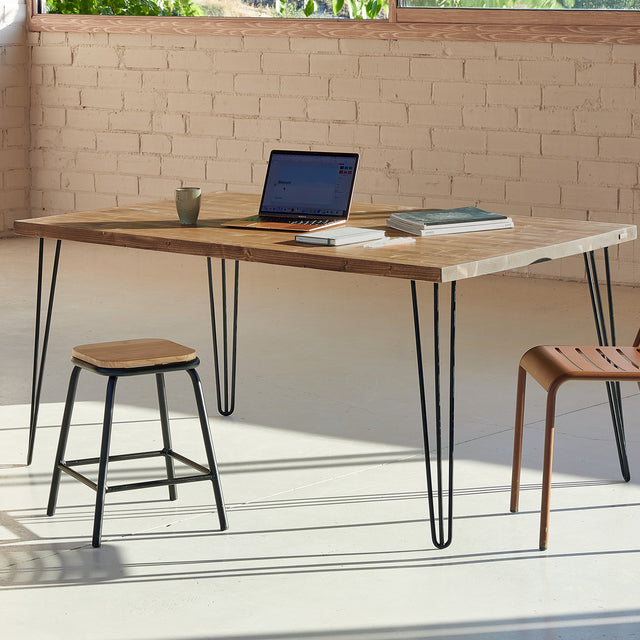 Mesa Tule de canto Recto