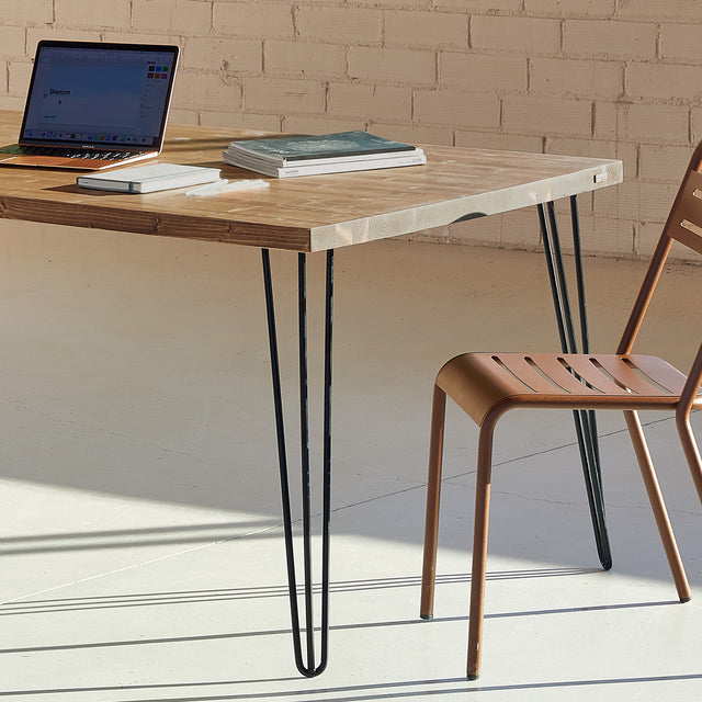 Mesa Tule de canto Recto