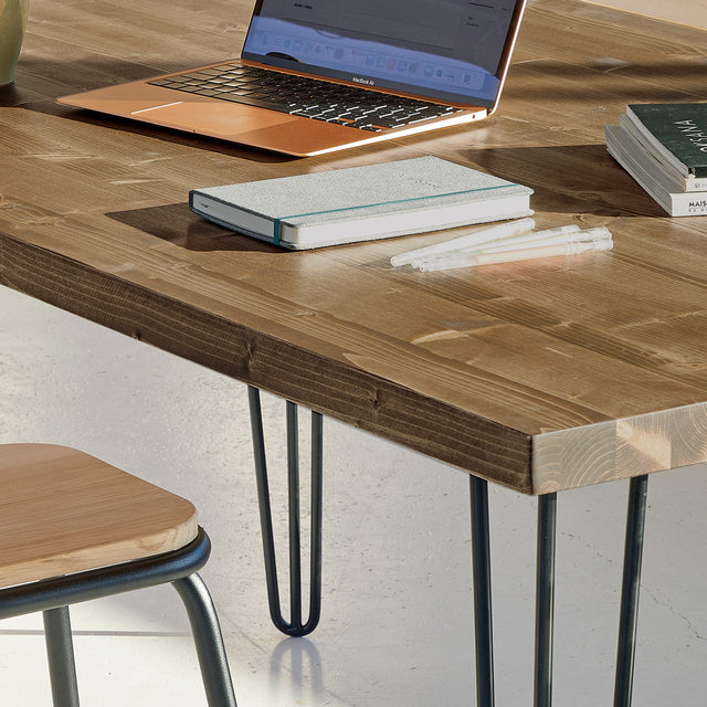 Mesa Tule de canto Recto