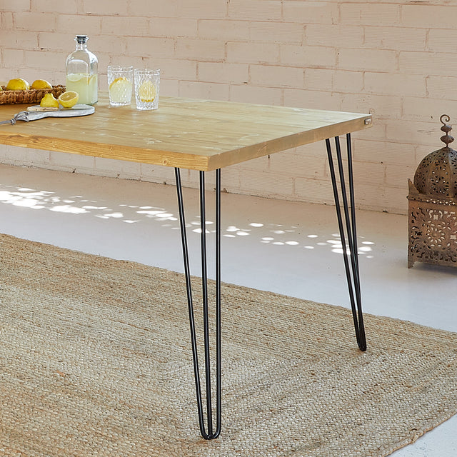 Mesa Tule de canto Recto