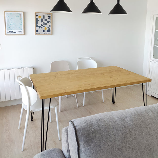 Mesa Tule de canto Recto