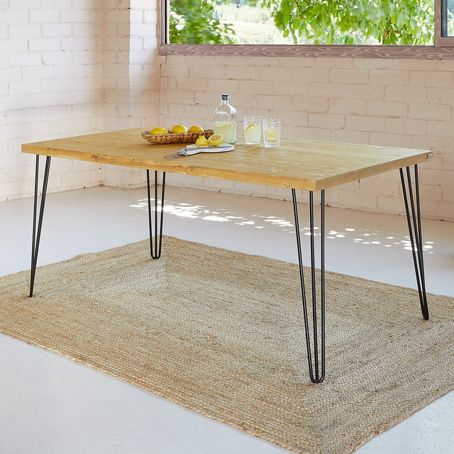 Mesa Tule de canto Recto