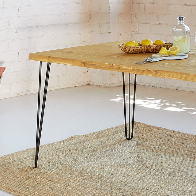 Mesa Tule de canto Recto