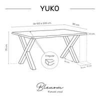 Mesa Yuko de canto Irregular