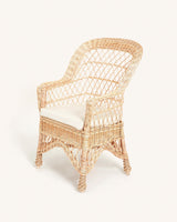Fauteuil d'extérieur Runa en osier tressé à la main
