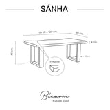 Table de Sánha de chant irrégulier
