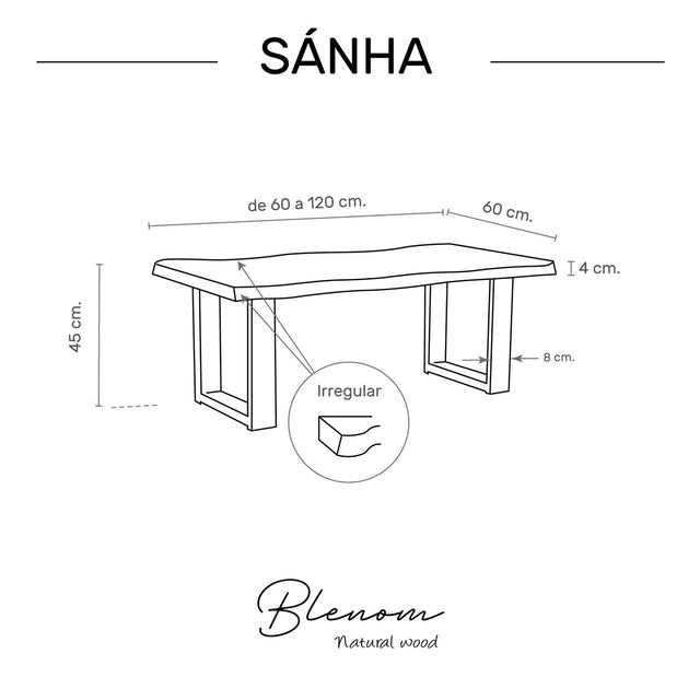Table de Sánha de chant irrégulier