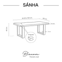 Table de Sánha de chant irrégulier