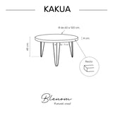 Table de kakua ronde