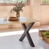 Beveled edge Maku table