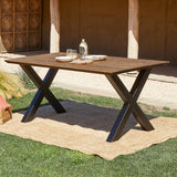 Beveled edge Maku table