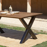 Beveled edge Maku table