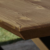 Beveled edge Maku table