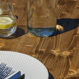 Beveled edge Maku table