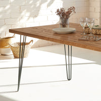 Mesa Tule de canto Recto